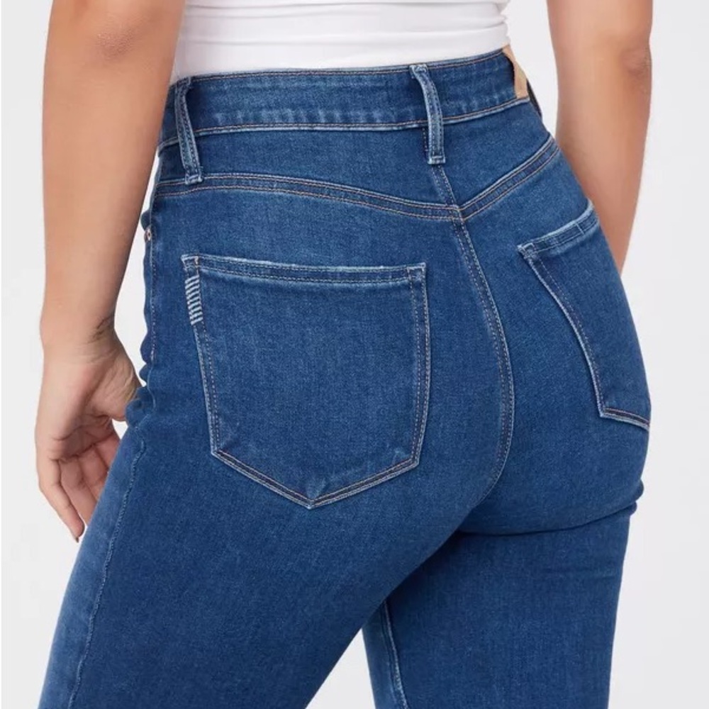 PAIGE Flaunt Cheeky Blue Skinny in Roam Denim Jeans Size 30 - Picture 3 of 16